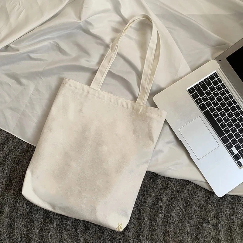 Solid color storage system with zipper to go out, handheld cloth bag, shopping bag for leisure