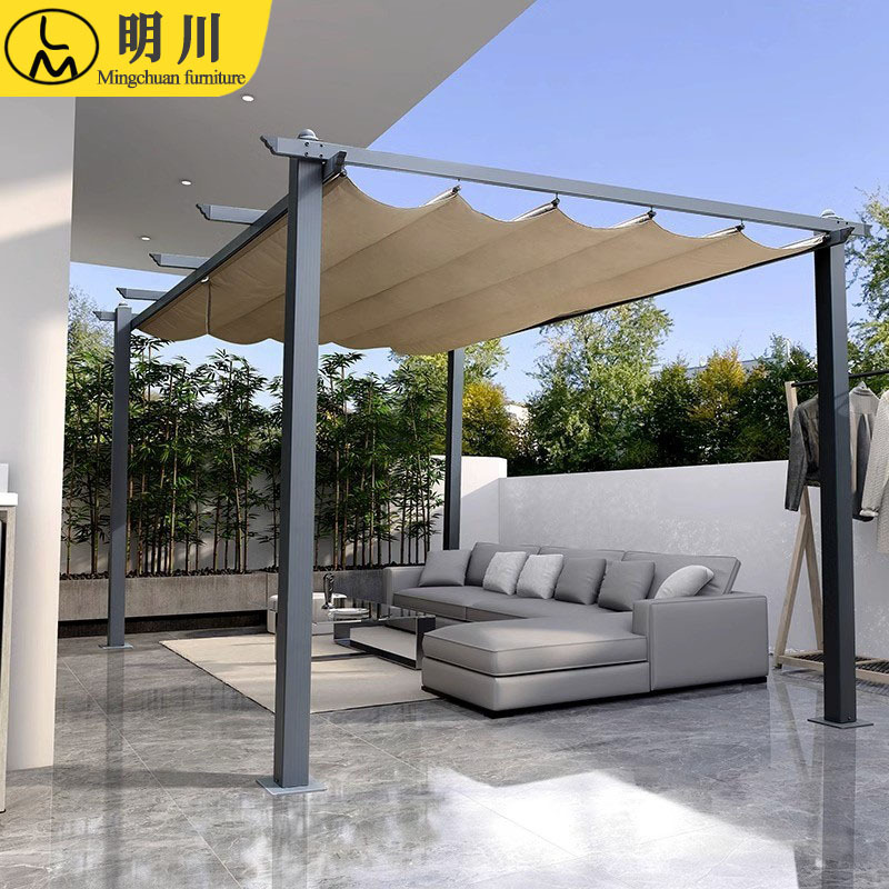 户外凉亭帐篷铝合金葡萄架庭院子花园别墅简易不锈钢铁艺遮阳车棚
