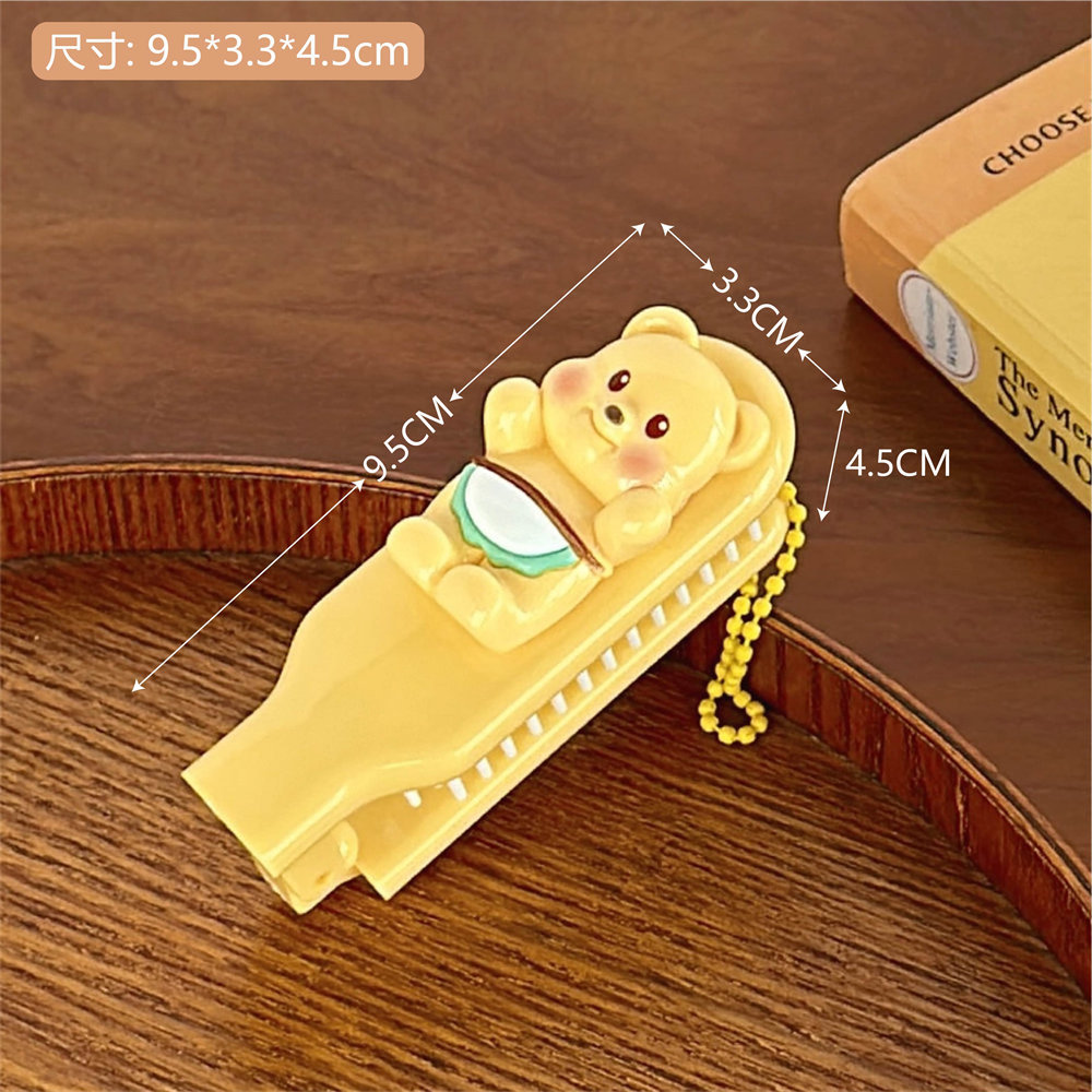 Creativo de dibujos animados chica corazón portátil peine flor cojín de aire peine portátil con espejo de maquillaje plegable peine mini hembra