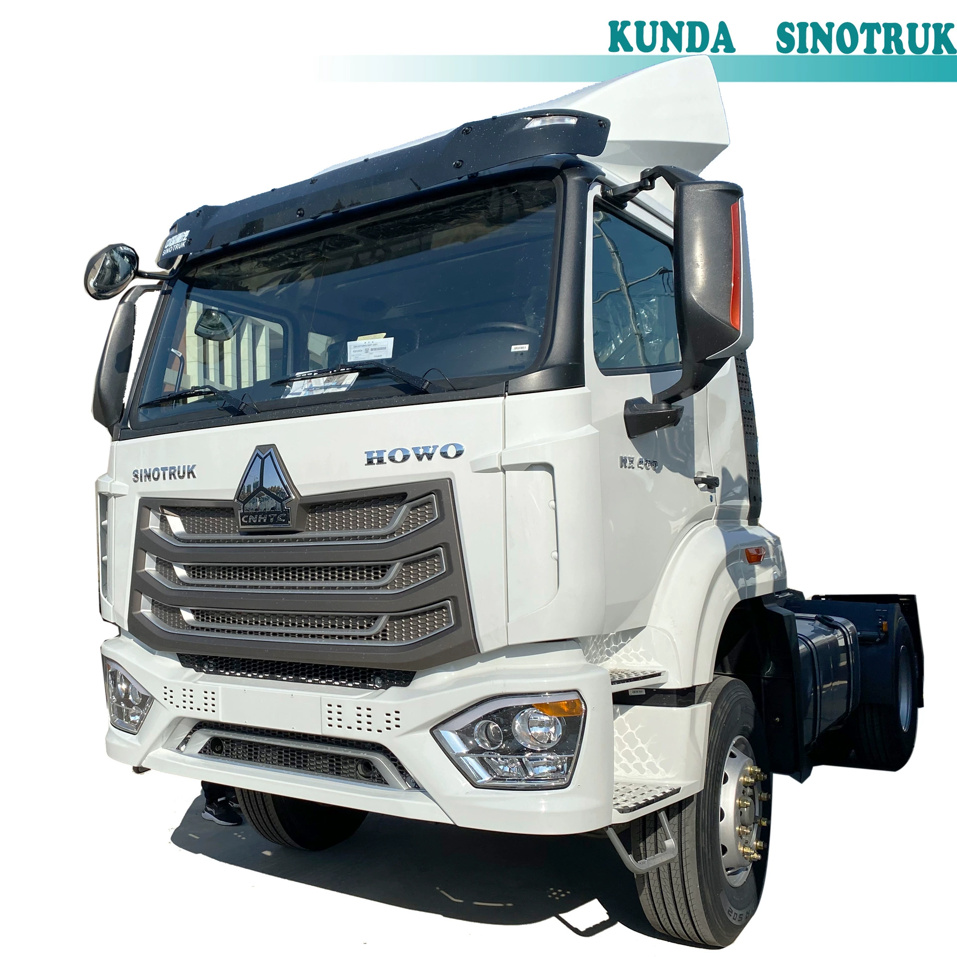 Экспорт новых автомобилей Африканский торговый проект 400 лошадиных сил 380 лошадиных сил Haowo 6X4 8 × 4 тягач для Африки