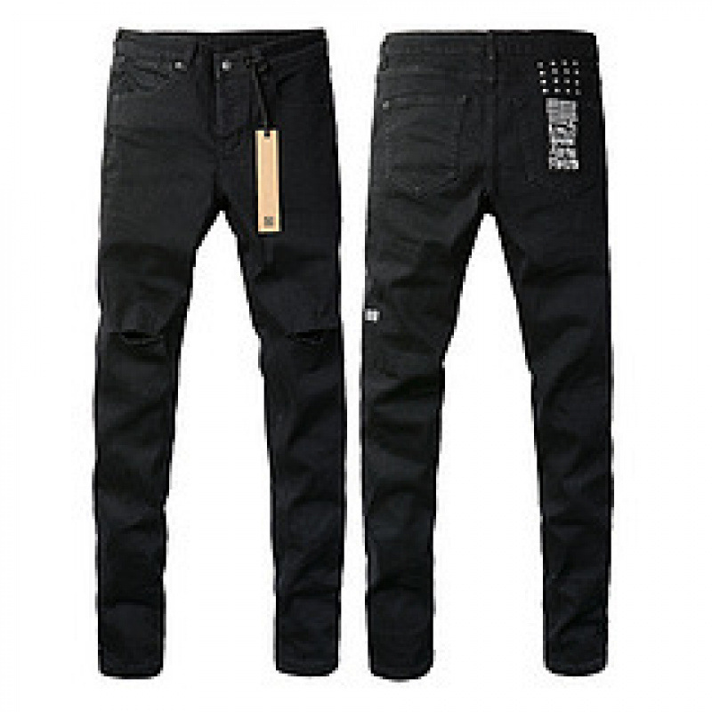 Ksb Jeans Straight Leg Ripped Stretch American High Street Casual Men's Jeans in Stock Assorted Styles Temu