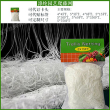 跨境源TrellisNetting白色涤纶爬藤网植物家用园艺网帐篷网种植网
