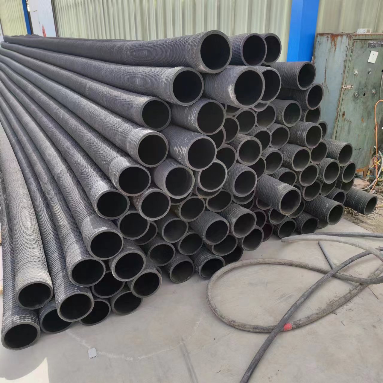 14寸DN350大口径钢丝骨架吸排砂石橡胶管吸排水农业引水灌溉胶管