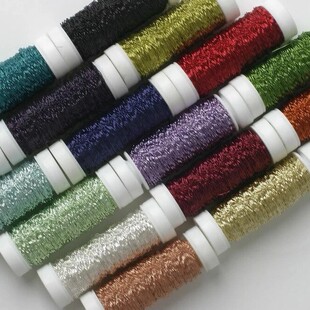 Amazon Hot-Selling Silk 0.3 Colorful Metal Wire Craft Silk Material Wavy Paint Colorful Iron Wire 22 # Christmas