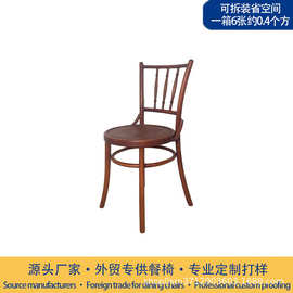 佛山家具工厂 实木色商家用客厅餐厅婚庆宴会椅子结实耐用 批发