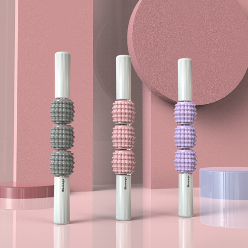 Factory direct selling muscle massage stick, fascia stick, leg massage roller, yoga muscle relaxation and stretching roller, wolf tooth