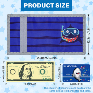 Amazon Hot Selling Children's Wallet Set, Boys 70% off Cartoon Wallet Including Banknote Coins Toy Cards