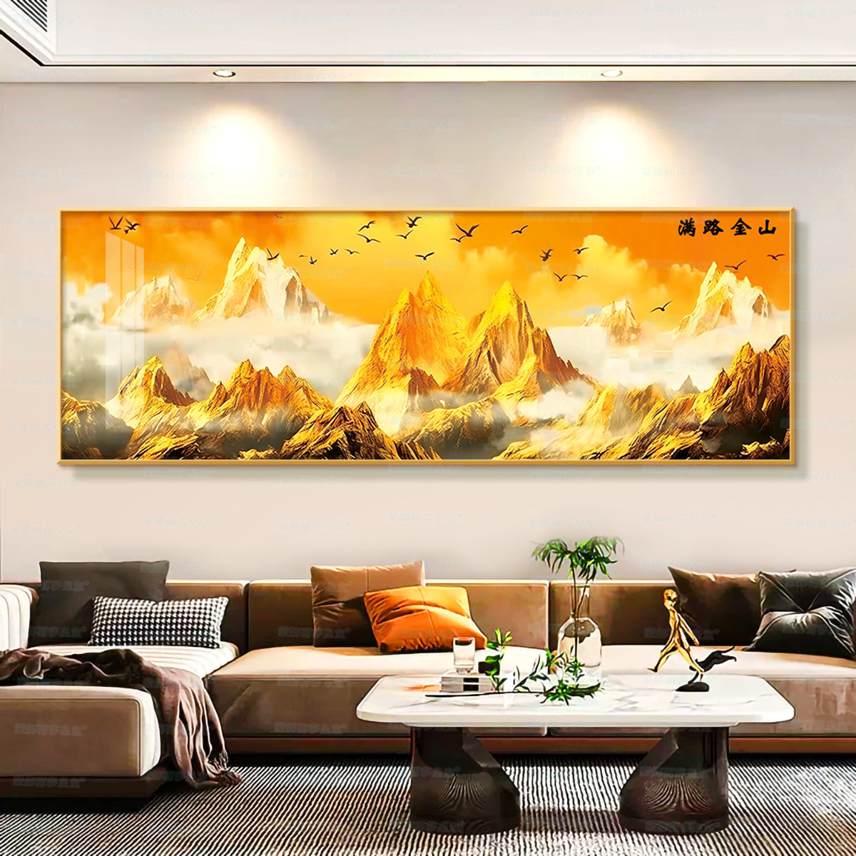 [Algodón importado] Mona Lisa Real Crosspoint Road Jinshan Dos días Jinshan Gran paisaje clásico