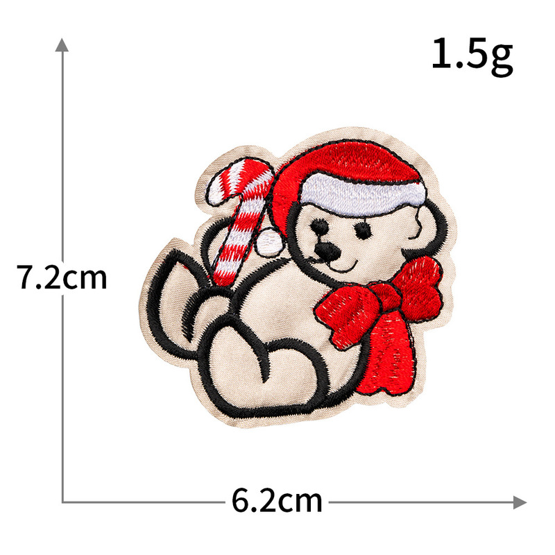 国境を越えた貿易コンピュータ刺繍クリスマスシリーズ雪だるまトナカイソックス刺繍布ステッカー縫い付け不要の粘着衣料品アクセサリー|undefined