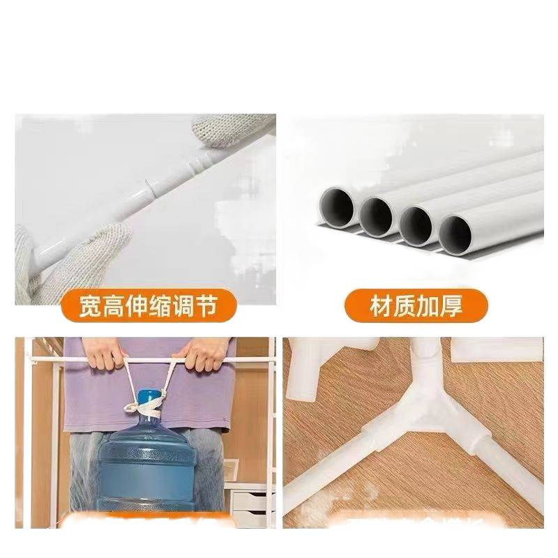 可伸缩烤漆支架学生宿舍蚊帐支架单人床上下铺床帘支架加粗加厚架|undefined
