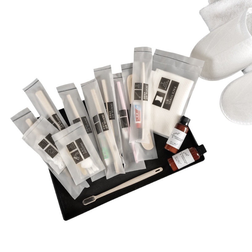 Hotel desechable cepillo de dientes suministros de pasta de dientes artículos de tocador traje B & B Inn Hotel personalizable LOGO fábrica al por mayor