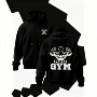 gym肌肉运动连帽帽衫