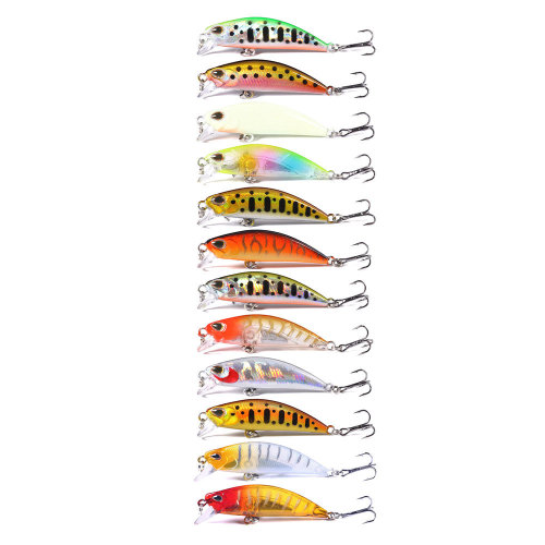 Minnow Creek Gloria fishing bait 5cm 5g micro-object long-range luminous submersible Xiaomiluo trembling slow sinking dead fly fake bait