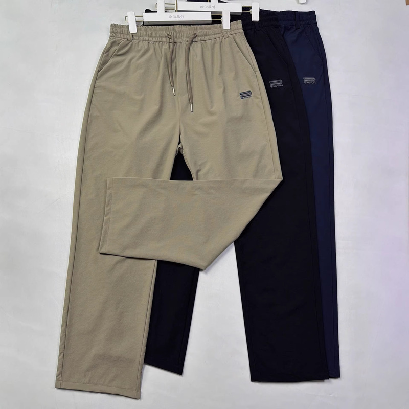 Factory Premium Nylon Spandex Small Checkered Ice Silk Pants for Men, Summer Thin Sports Pants, Plus Size Quick-Dry Pants Factory Premium Nylon Spandex Small Checkered Ice Silk Pants for Men, Summer Thin Sports Pants, Plus Size Quick-Dry Pants