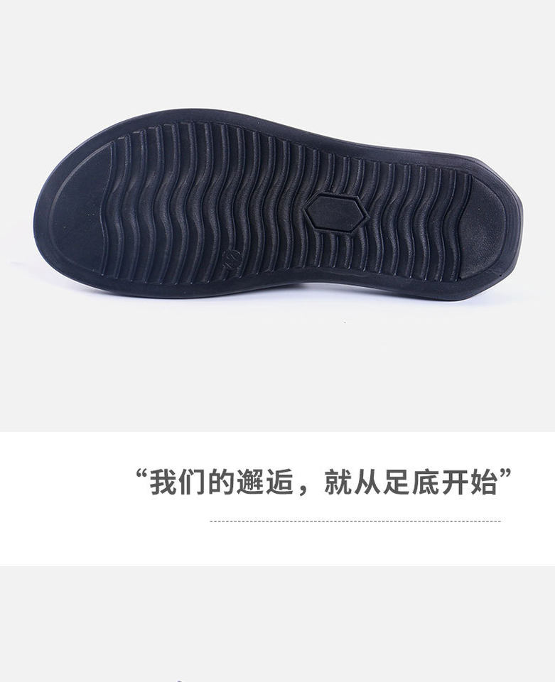 Dép đi trong nhà quai ngang cho cặp đôi, chống trượt, thoáng khí, đế dày 1,5–3,5 cm — Đen toàn bộ chi tiết 9