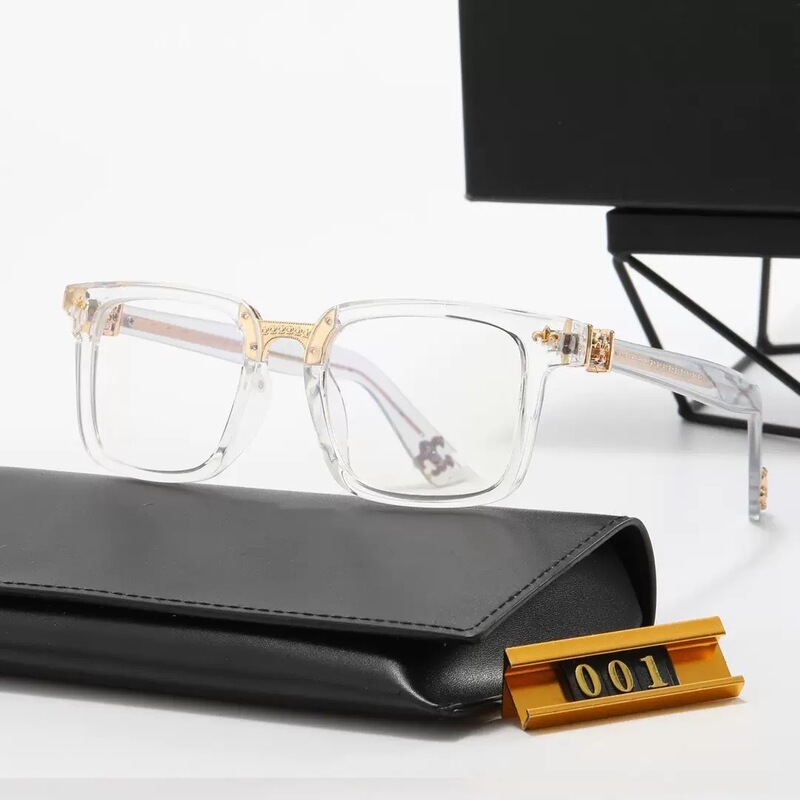 Anti-Blue Light New Fashion Glasses Square Frame Chrome Sunglasses Plain Glasses European and American Cross-Border Plain Glasses Anti-Blue Light New Fashion Glasses Square Frame Chrome Sunglasses Plain Glasses European and American Cross-Border Plain Glasses