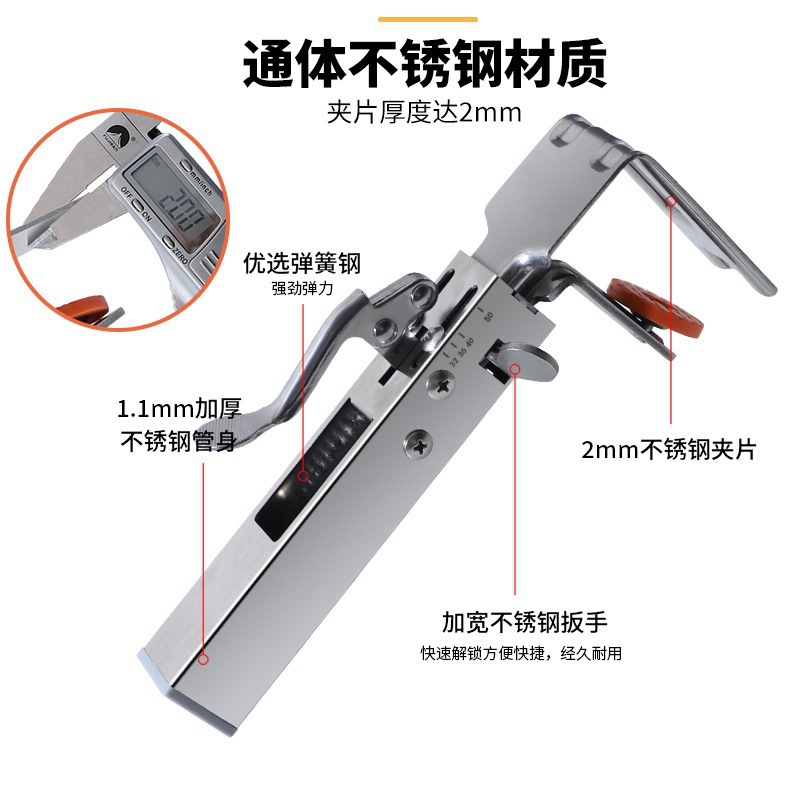 Clip de fijación de instalación de cajón Clip de cajón de prensa Clip de fijación de instalación de cajón sin manija