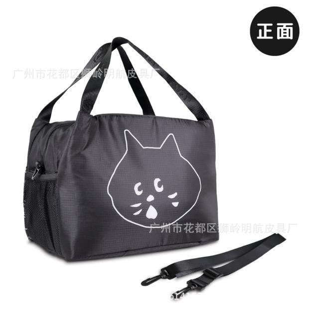 Japanese new cats are surprised to bagn cold bag insulation bag outdoor field picnic big -capacity shoulder bag