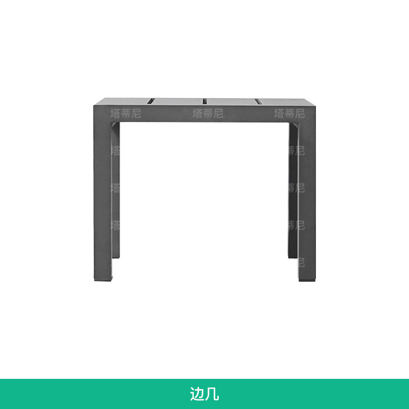 Sofá de aleación de aluminio para exteriores, patio, terraza, muebles de protección solar impermeables, combinación de sofá de ocio para jardín y balcón