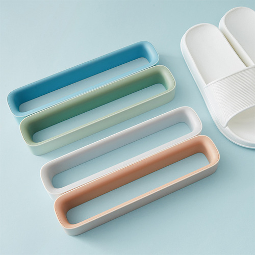 Bathroom wall suction slipper rack bathroom wall sticker shoe rack household three-dimensional seamless shoe storage rack