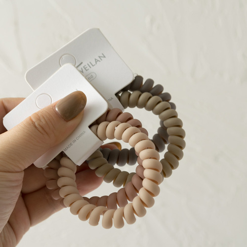 2-piece matte large phone cord hair tie set Korean new color versatile high-elasticity seamless ins hair accessories
