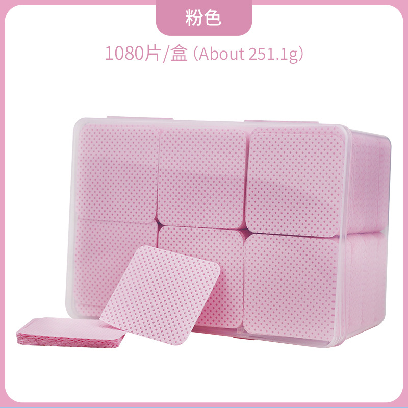 1080 piezas de pegamento de pestañas botella de tela de limpieza de uñas mágicas limpieza de algodón sin cabello limpieza de algodón de uñas