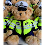 警察小熊毛绒玩具单位宣传礼品网红娃娃消防交警玩偶公仔厂家定制