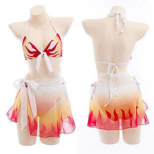 Beach swimwear, set, cosplay, 3 piece set