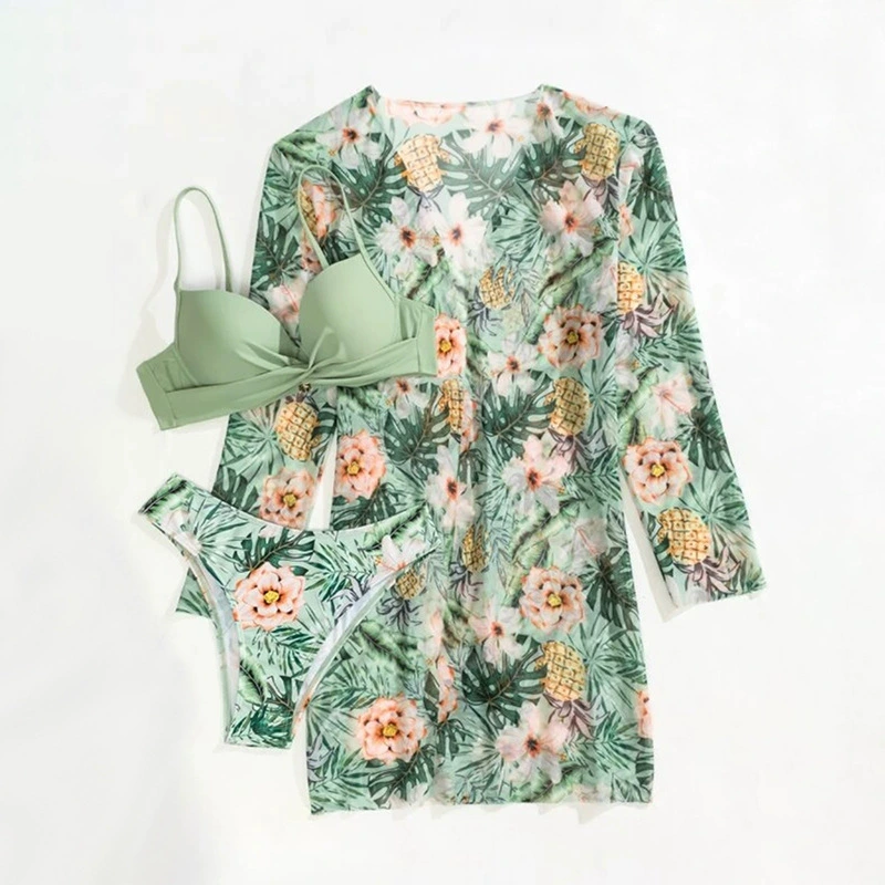 Swimwear, set, 2023 collection, European style, 3 piece set