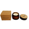 Glossy cup, small candle, leather gift box, aromatherapy