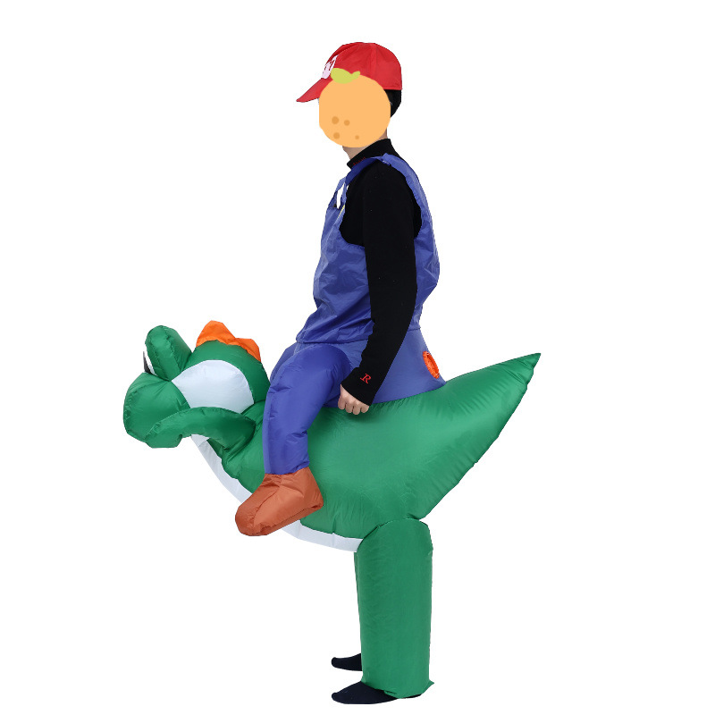 Disfraz de muñecas de Amazon Super Mary Dinosaurio Disfraz infláble Mario montando dinosaurios accesorios de fotografía