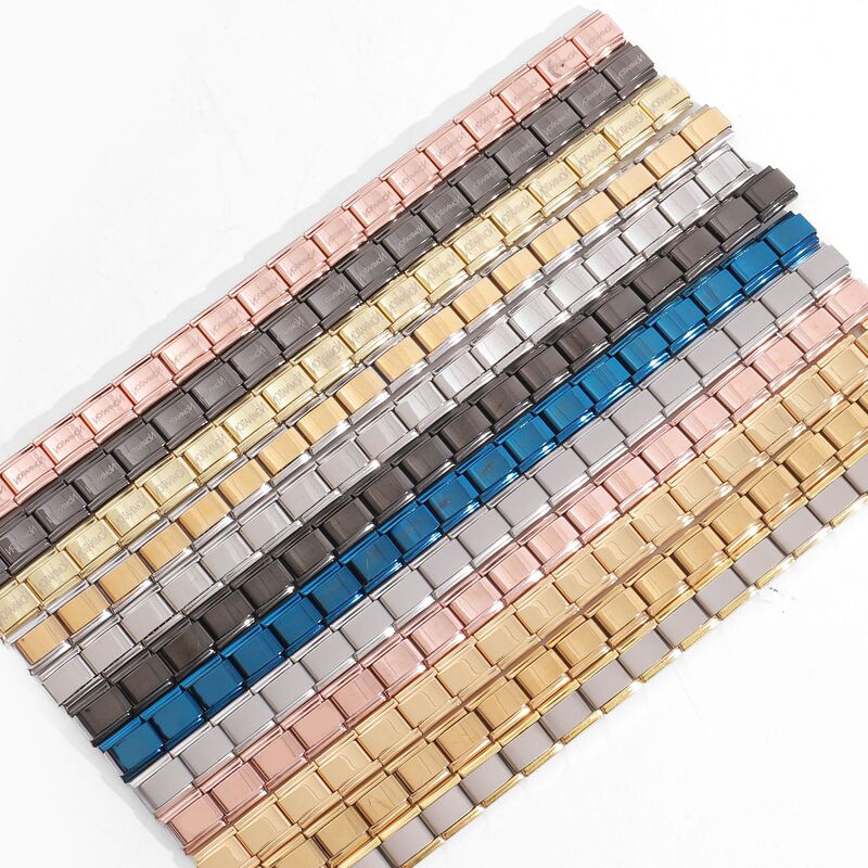 Aliexpress Hot-Selling Itali Modular Titanium Steel Bracelet Fashionable Stainless Steel Module DIY Jewelry Wholesale Purchase