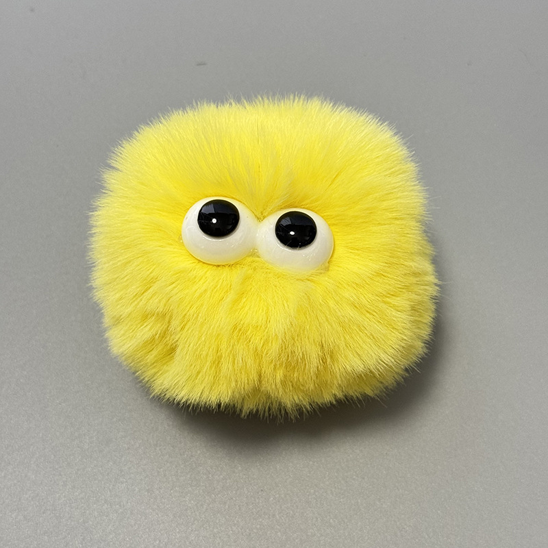 Diàndòngchē – Helmet Decoration Doll Auto Parts and Accessories - plush-big-eye-1-pc-yellow