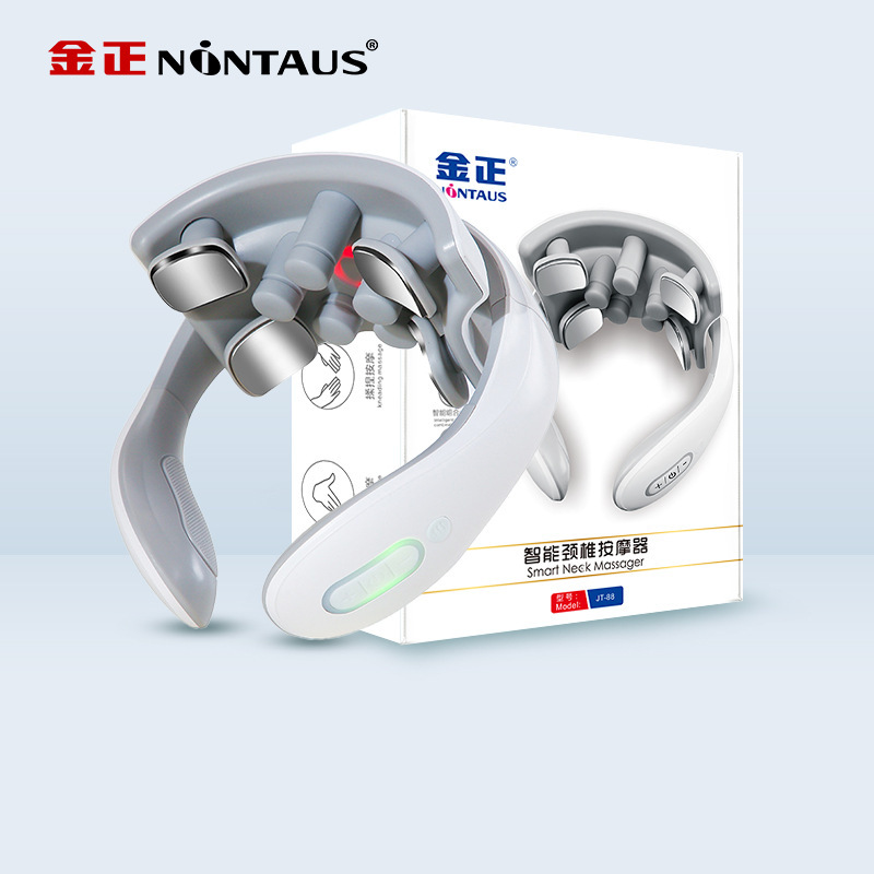 携帯型知能頚椎マッサージ器頚部マッサージ器頚部加熱器呼吸灯振動加熱頚椎器|undefined