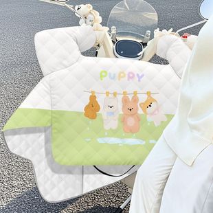 Windproof Quilt, Summer Electric Vehicle Integrated Sun Protection Cover, Seat Cushion, Electric Vehicle Universal New Double-Sided Waterproof Sunshade, New Heat Insulation