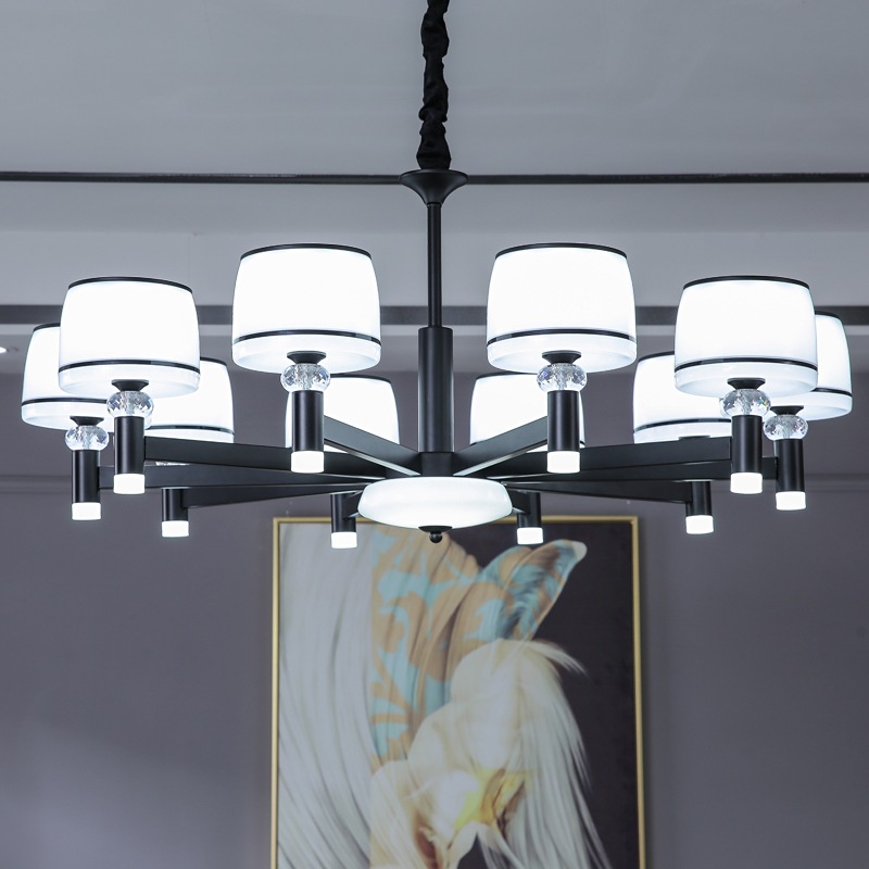 Nordic living room LED chandelier Americ...