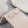 Small cute fresh summer trend earrings, simple and elegant design, light luxury style