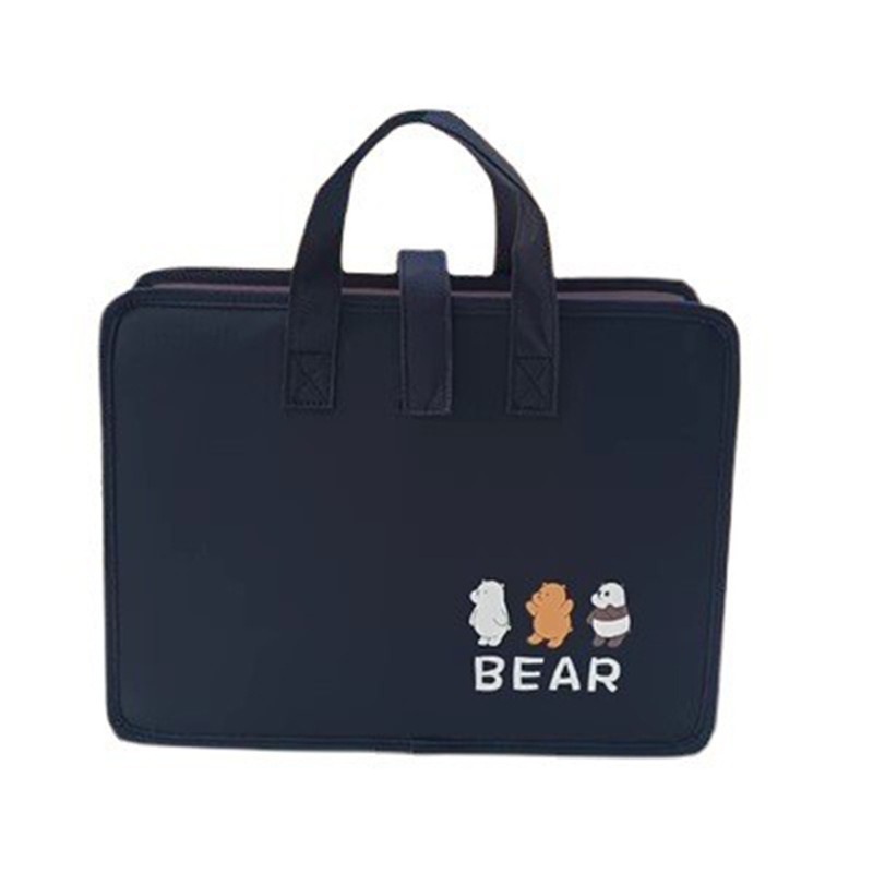 13-capa de tela de Oxford de impresión de la carpeta horizontal bolsa de órgano portátil A4pp estudiante de moda examen de papel bolsa de archivo de oficina