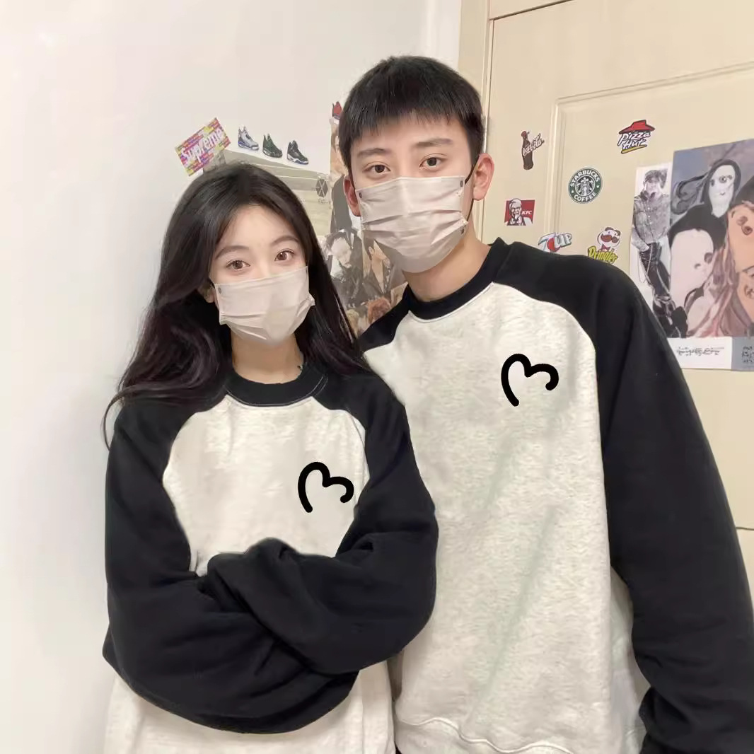 커플 조끼 가을과 겨울 기모 2024 새로운 가을 후드 루라 하이 엔드 틈새 특별 옷