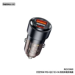 REMAX 75W sürətli şarj PD45W QC30W avtomobil şarj cihazı RCC360