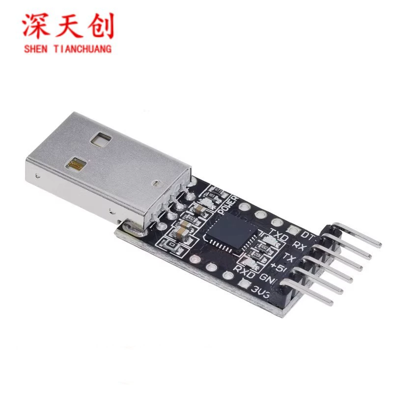 Модуль CP2102 USB–TTL преобразователь USB в UART, плата для прошивки микроконтроллеров