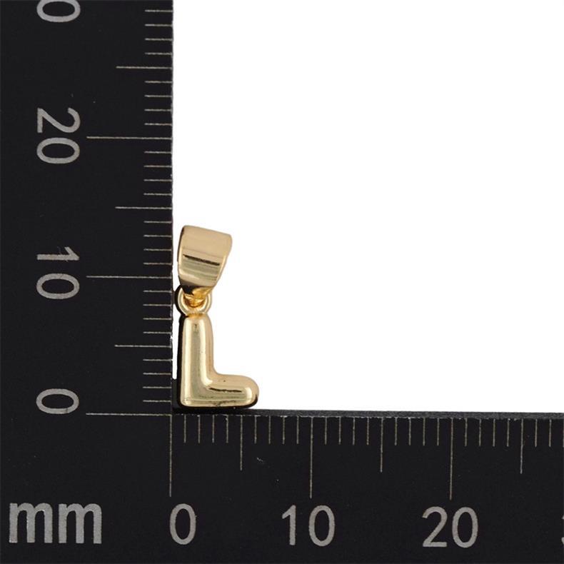 1 Stück 5mm * 15mm Kupfer Vergoldet Brief Poliert Anhänger display picture 20