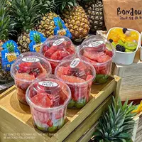Одноразовая коробка для фруктов коробка для упаковки фруктов для рыбалки десерт бочка чашка прозрачная коробка для сухофруктов для пищевых ледяных порошков специальная миска