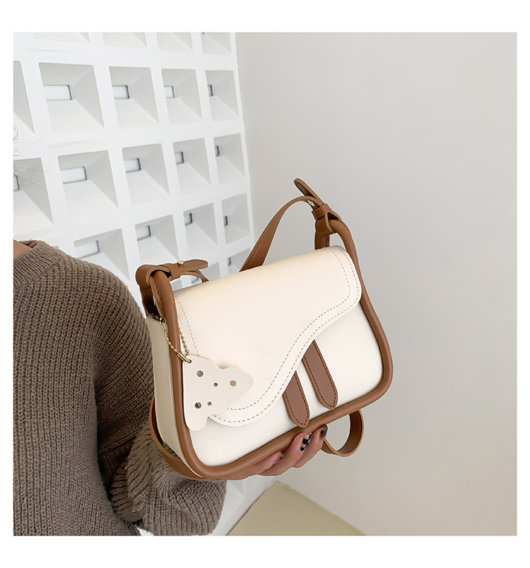 thumbnail image 1 of Este año está de moda el bolso cuadrado minimalista y elegante, nueva colección de primavera 2025, bolso de hombro cruzado con textura, bolso de mujer a la moda., 1 of 10