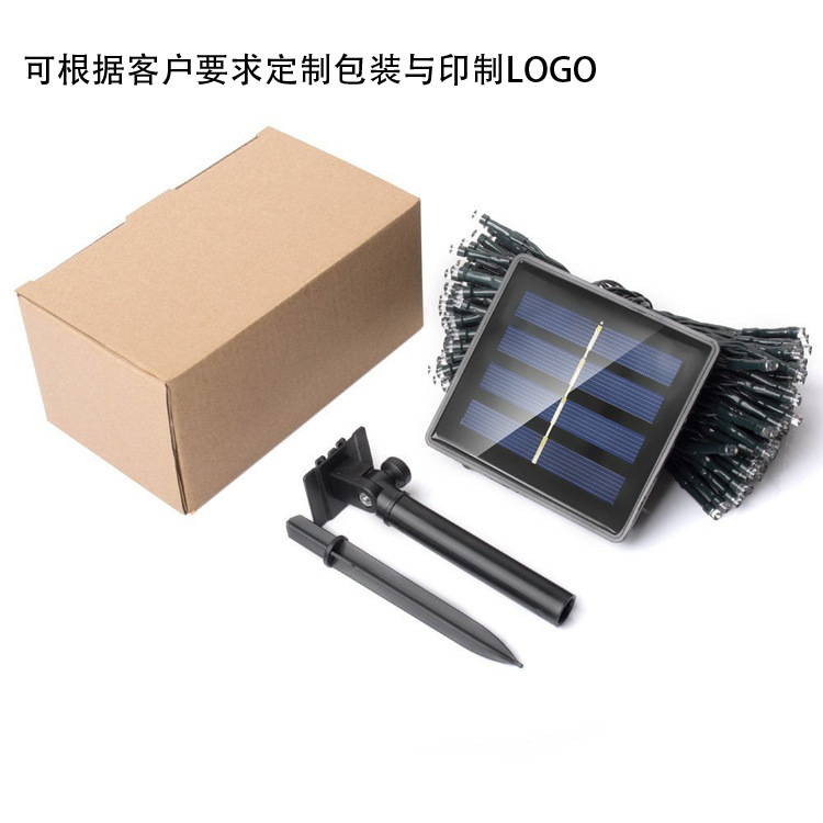 Impermeable al aire libre solar led luz cadena 8 función de control remoto luz alumbrado público patio árbol-sinuoso decoración vacaciones luces de colores