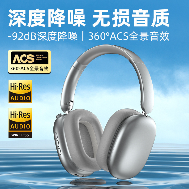 国境を越えたアクティブノイズリダクションヘッドマウント Bluetooth ヘッドセット華強北高品質ワイヤレスヘッドセットユニバーサル卸売|undefined