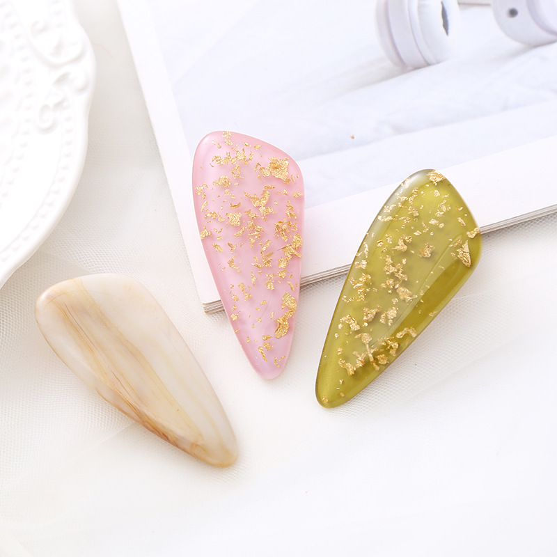 Retro Water Droplets Plastic Resin Hair Clip 1 Piece display picture 1