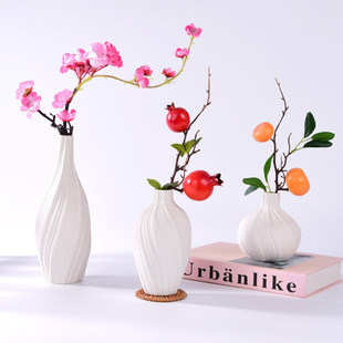 High-grade melon-shaped vase ceramic ins wind ornaments foreign trade cross-border wholesale small fresh flower arrangement hydroponics vase