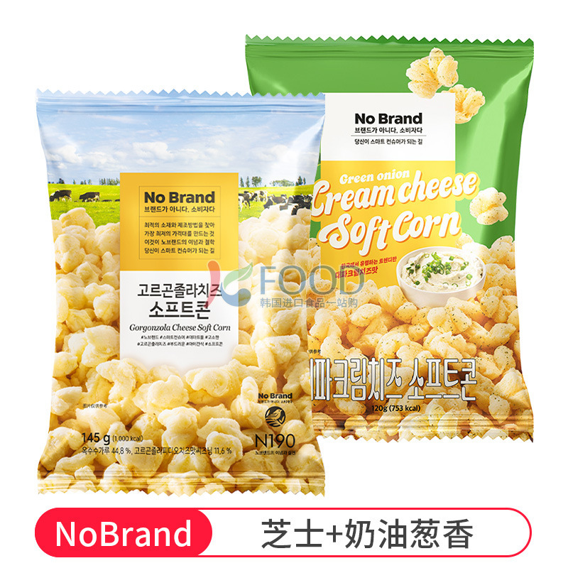 韩国NoBrand芝士玉米卷诺倍得冈古佐拉玉米条巧克力味爆米花零食|undefined