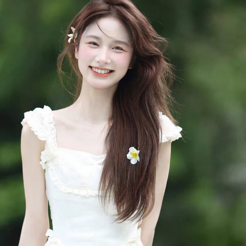白色吊带连衣裙文艺复古穿搭新款气质女神范甜美御姐长裙时尚洋气|undefined